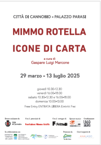 Mimmo Rotella a Cannobio Palazzo Parasi - Cartolina invito_2